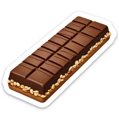Chocolate granola bar sticker