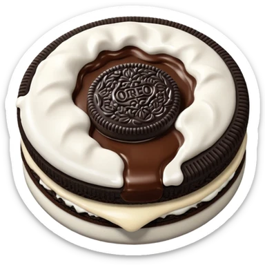 A stylish oreo sticker