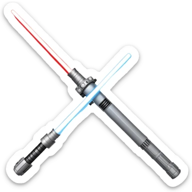 Gray starwars lightsaber  sticker