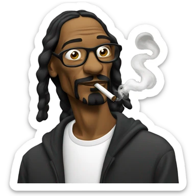 Snoop dogg smoking  sticker
