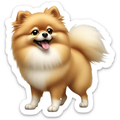 Dancing Pomeranian sticker
