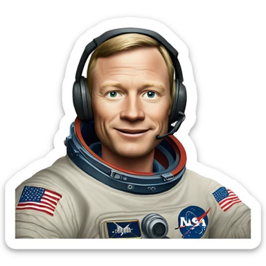 Neil Armstrong sticker