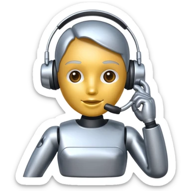 call center bot sticker