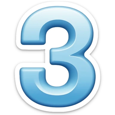 literally just the number 2, no background, nothing else, just the number 2 in normal white text sticker