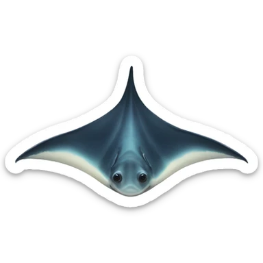 manta ray sticker