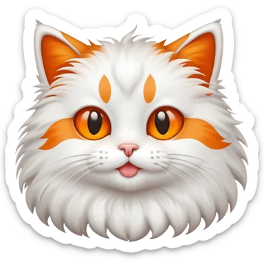 fake cartoon cat sticker