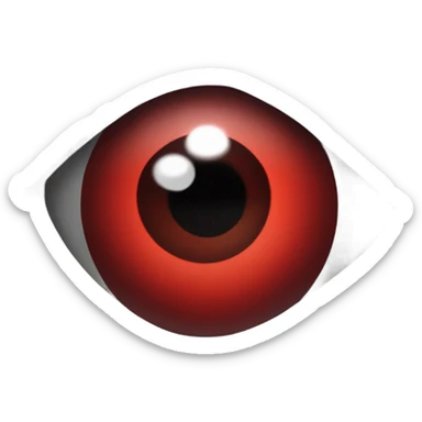 Red bloodshot eyes sticker