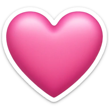 Pink heart sticker