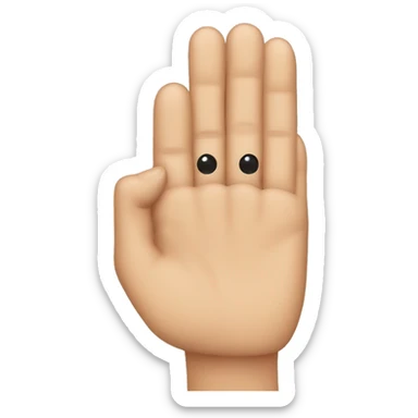 slide finger on face sticker