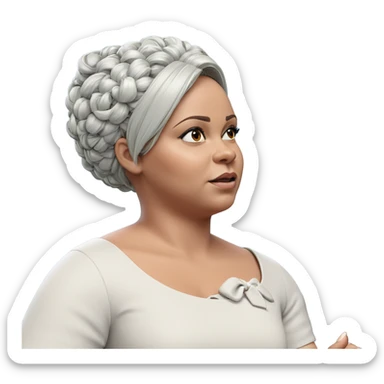 girl in dress portrait sticker