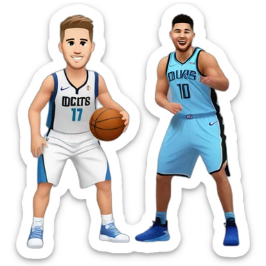Luka Doncic vs Devin Booker sticker