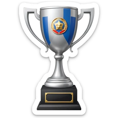 russia sport silver sticker