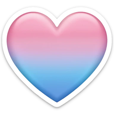 heart with a pastel ombre sticker