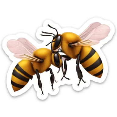 two bees in love sticker