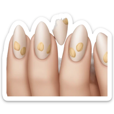 almond nails sticker