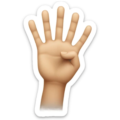 Help hand sign  sticker
