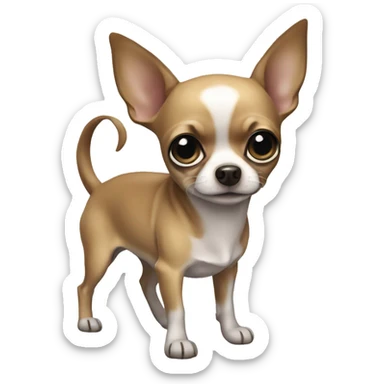 Chihuahua bluemerle big eyes sticker