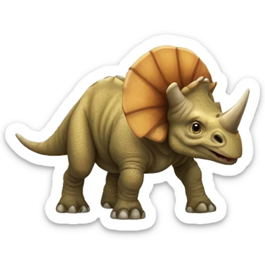 a triceratops sticker