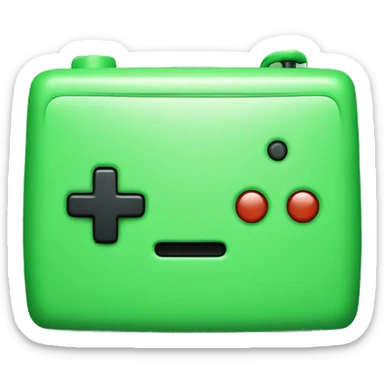 Green game console happy sticker