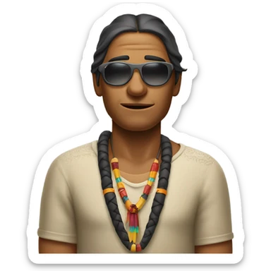 Indigenous nod feather and sunglasses all cool funny sticker