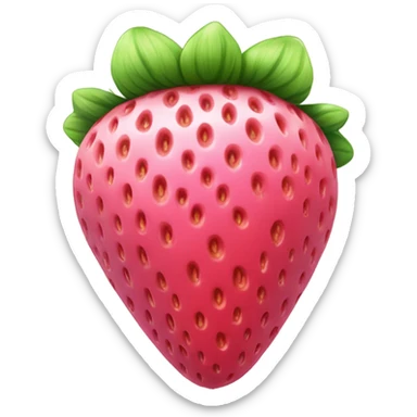 Pink strawberry  sticker