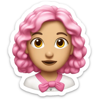 Lazo rosa clarito  sticker