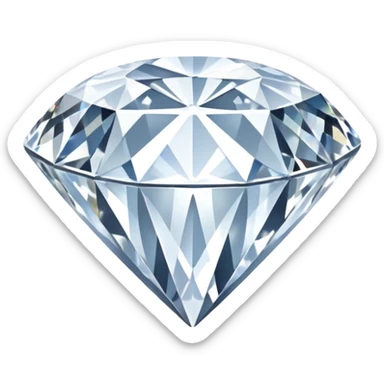 Color pure White diamond sticker