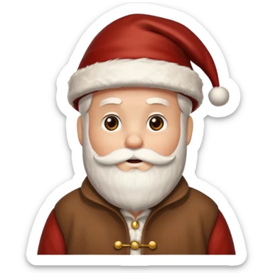 Santa in fall sticker