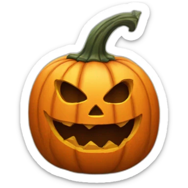 Scary Jack o'lantern sticker