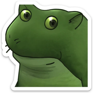 A very hot cat sticker