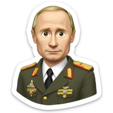 dumbass putin sticker