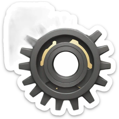 settings cog sticker