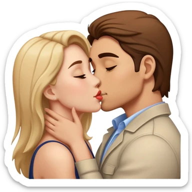 Kissing sticker