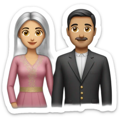 azerbaijani couple sticker
