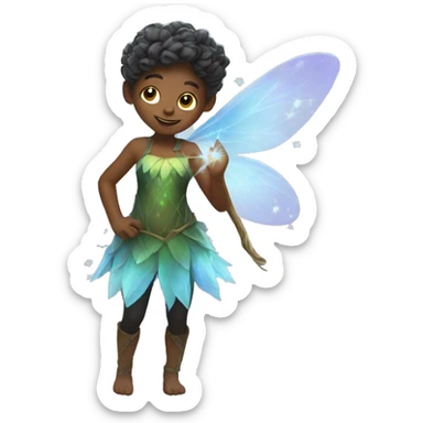 Fairy with magic dusts sticker