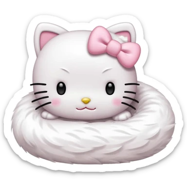 Hello Kitty sleeping sticker