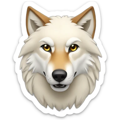 therian wolf sticker