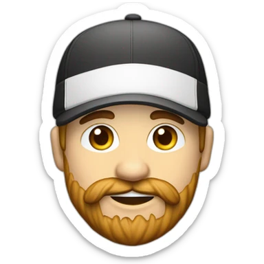 Joven piel blanca gorra levemente gordo con poca barba audífonos de cintillo sticker