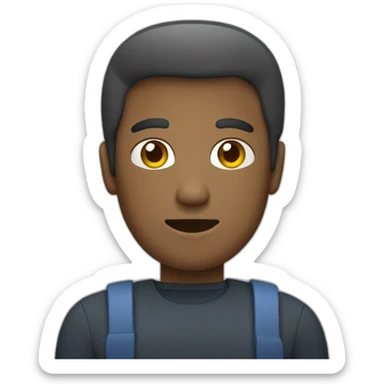 persona usando un teléfono sticker