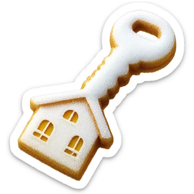 Sugar on house key  sticker