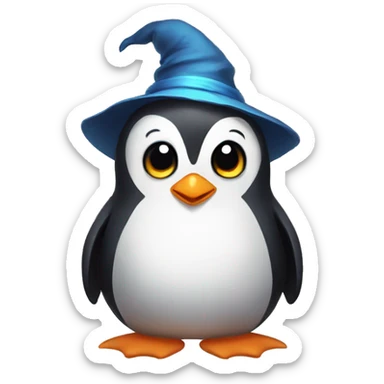 penguin mage cute little sticker