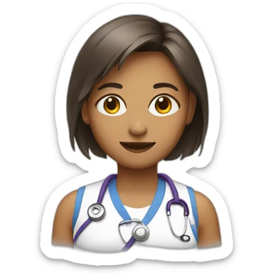 health girl sticker