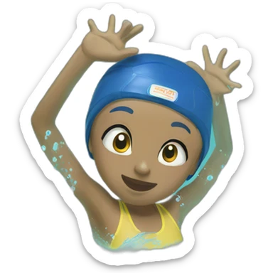 swim practice sticker