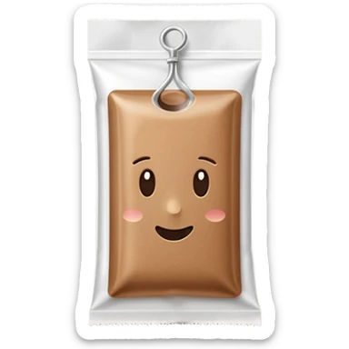 rectangular coffee sachet stick sticker