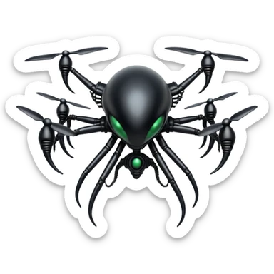 xenomorph alien drone from the alien movie sticker