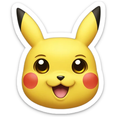 Pikachu-face sticker