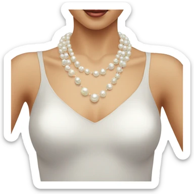 pearl necklace  sticker