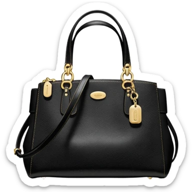 Coach Brooke Carryall black bag sticker
