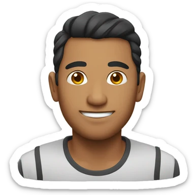 Make a emoji that looks like Nepali guy sticker