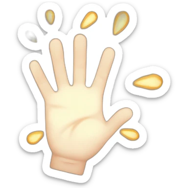 a hand holdong a Bengal light sticker